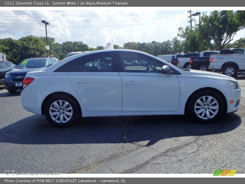 Summit White / Jet Black/Medium Titanium 2011 Chevrolet Cruze LS