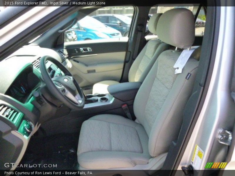 Ingot Silver / Medium Light Stone 2015 Ford Explorer FWD