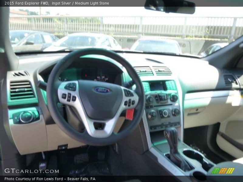 Ingot Silver / Medium Light Stone 2015 Ford Explorer FWD