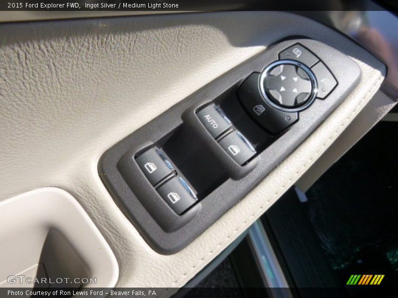 Ingot Silver / Medium Light Stone 2015 Ford Explorer FWD