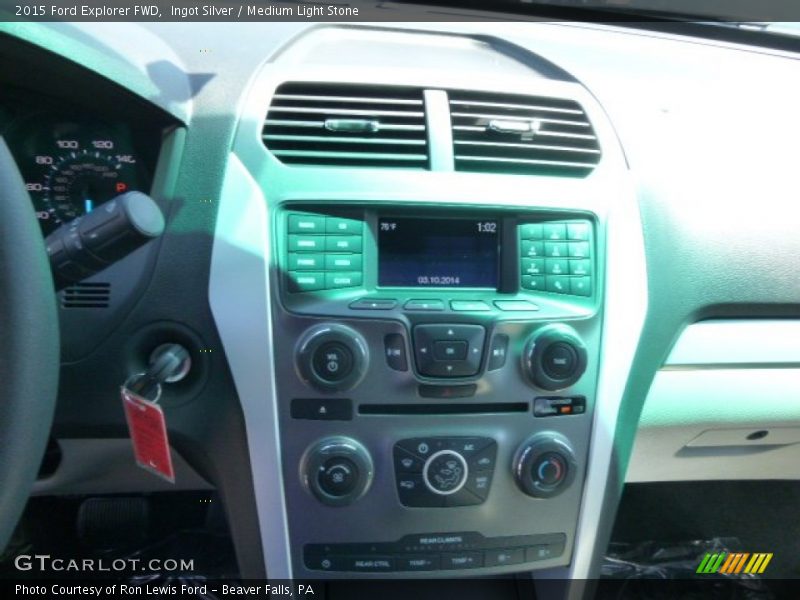 Ingot Silver / Medium Light Stone 2015 Ford Explorer FWD