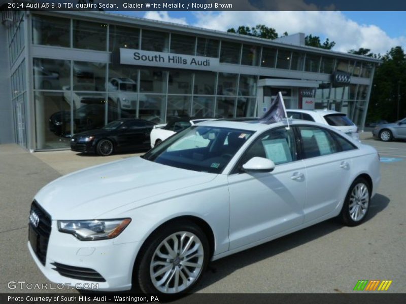 Glacier White Metallic / Nougat Brown 2014 Audi A6 3.0 TDI quattro Sedan