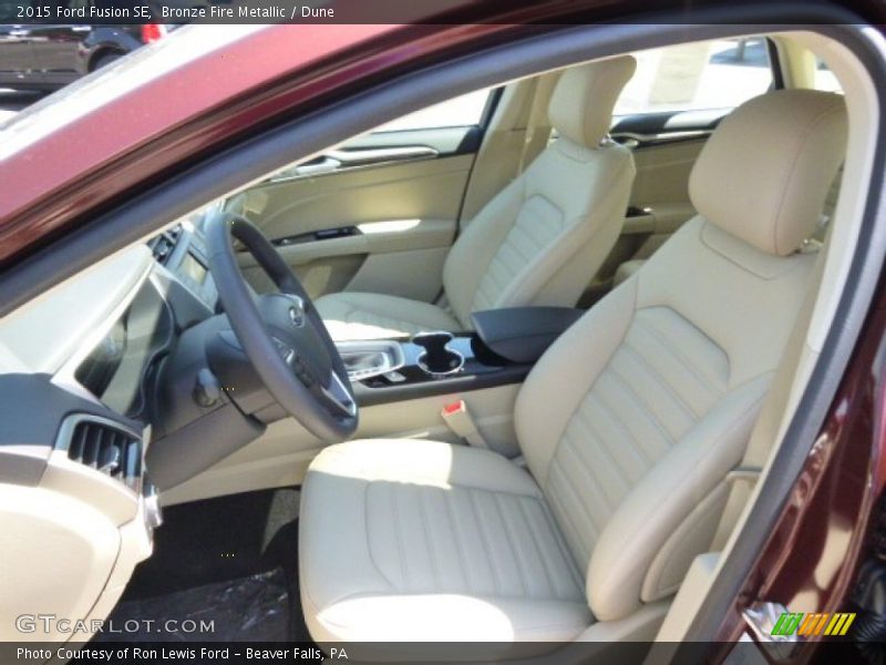 Bronze Fire Metallic / Dune 2015 Ford Fusion SE