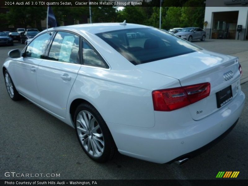 Glacier White Metallic / Nougat Brown 2014 Audi A6 3.0 TDI quattro Sedan