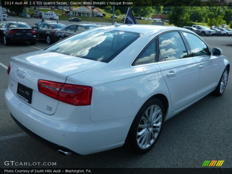 Glacier White Metallic / Nougat Brown 2014 Audi A6 3.0 TDI quattro Sedan