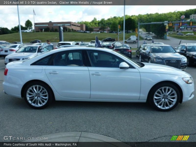 Glacier White Metallic / Nougat Brown 2014 Audi A6 3.0 TDI quattro Sedan