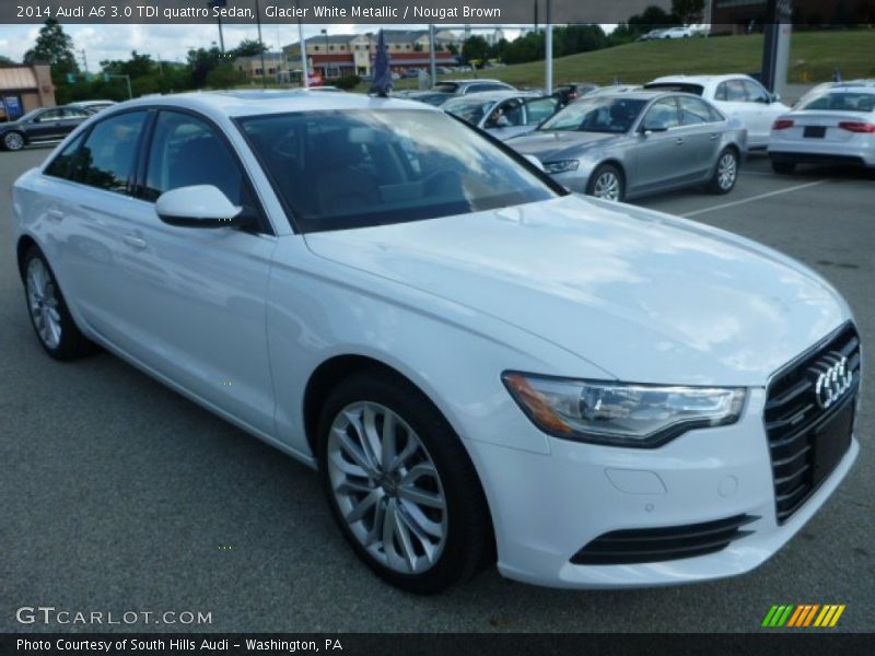 Glacier White Metallic / Nougat Brown 2014 Audi A6 3.0 TDI quattro Sedan
