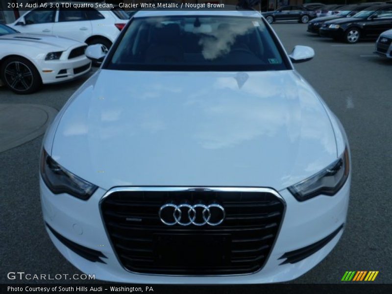 Glacier White Metallic / Nougat Brown 2014 Audi A6 3.0 TDI quattro Sedan
