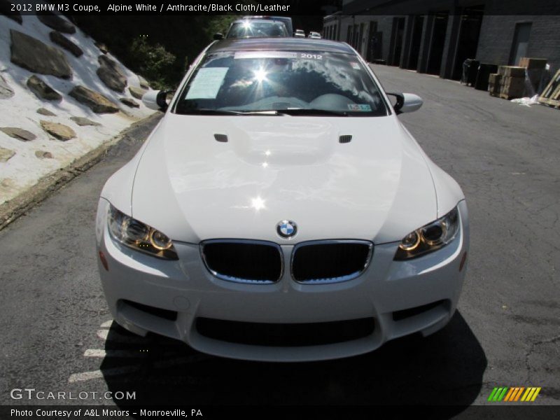 Alpine White / Anthracite/Black Cloth/Leather 2012 BMW M3 Coupe