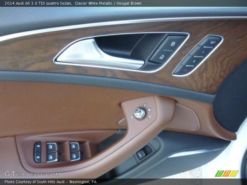 Glacier White Metallic / Nougat Brown 2014 Audi A6 3.0 TDI quattro Sedan