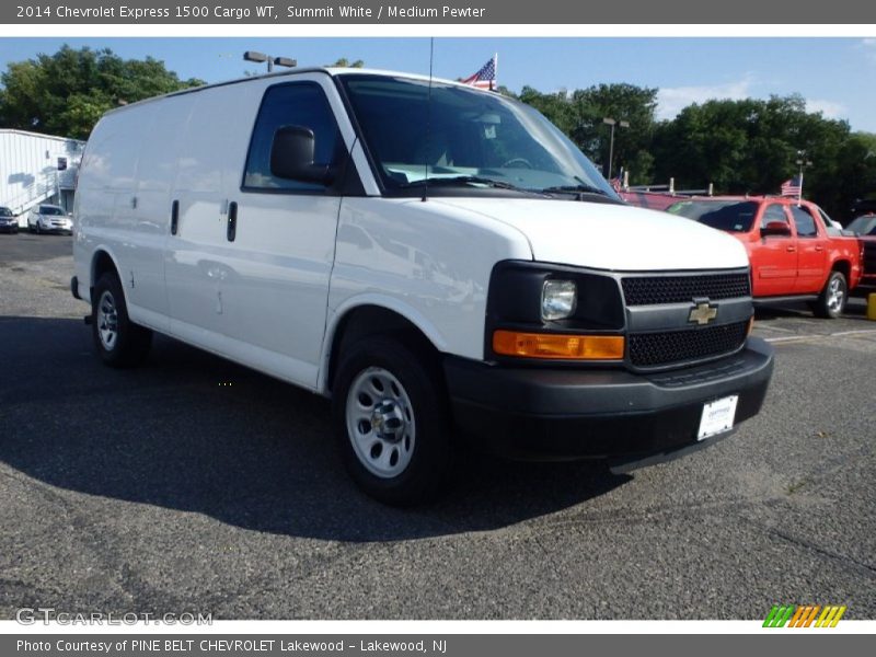 Summit White / Medium Pewter 2014 Chevrolet Express 1500 Cargo WT