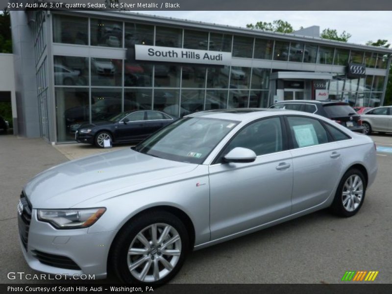 Ice Silver Metallic / Black 2014 Audi A6 3.0T quattro Sedan