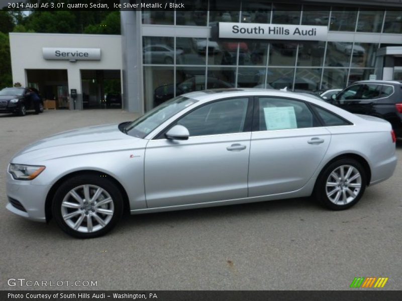Ice Silver Metallic / Black 2014 Audi A6 3.0T quattro Sedan