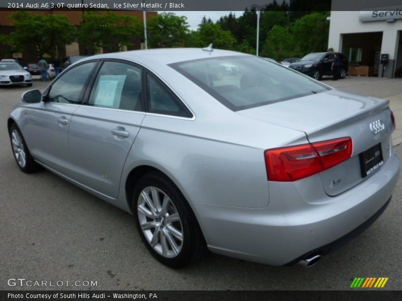 Ice Silver Metallic / Black 2014 Audi A6 3.0T quattro Sedan