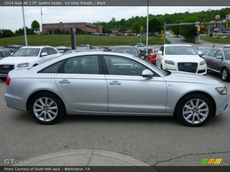 Ice Silver Metallic / Black 2014 Audi A6 3.0T quattro Sedan
