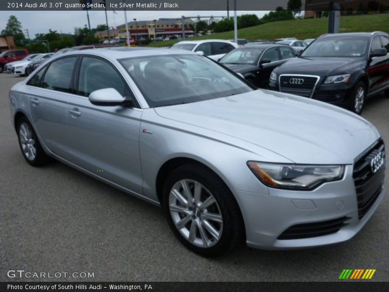 Ice Silver Metallic / Black 2014 Audi A6 3.0T quattro Sedan