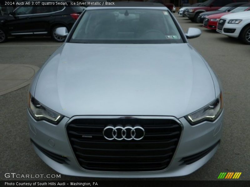 Ice Silver Metallic / Black 2014 Audi A6 3.0T quattro Sedan