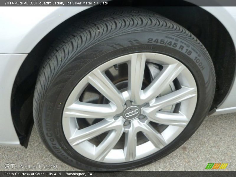 Ice Silver Metallic / Black 2014 Audi A6 3.0T quattro Sedan