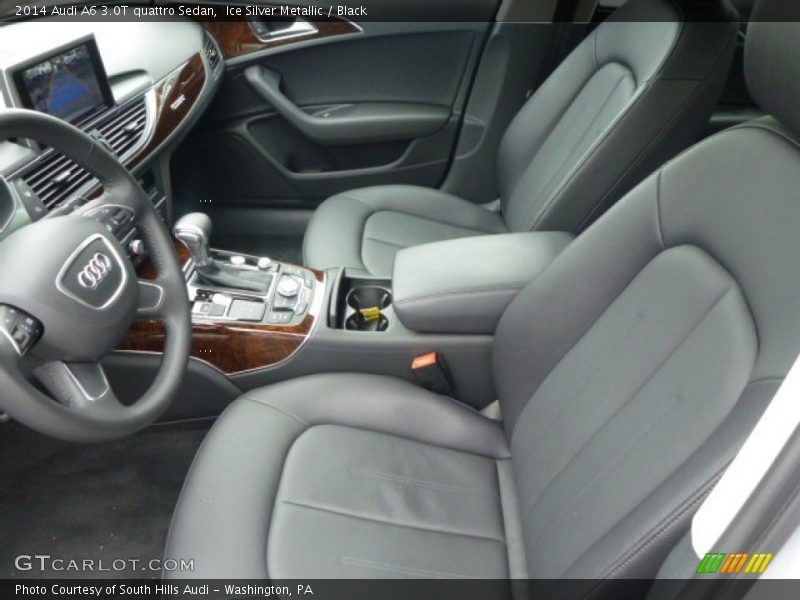 Ice Silver Metallic / Black 2014 Audi A6 3.0T quattro Sedan
