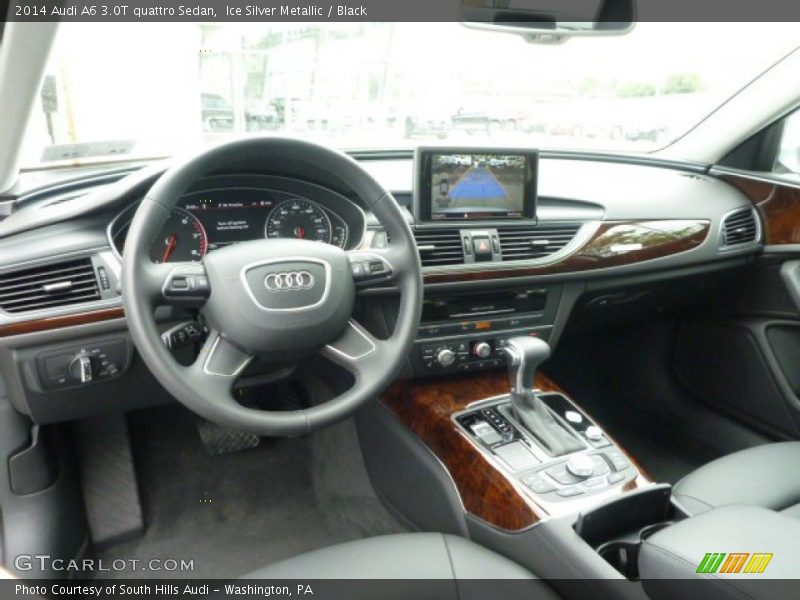 Ice Silver Metallic / Black 2014 Audi A6 3.0T quattro Sedan