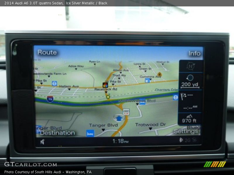 Ice Silver Metallic / Black 2014 Audi A6 3.0T quattro Sedan