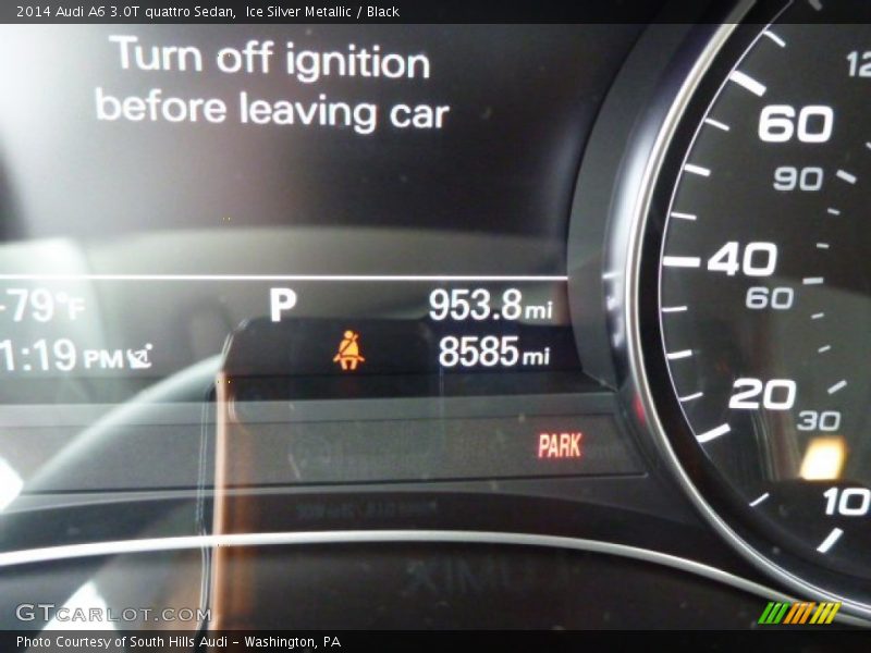 Ice Silver Metallic / Black 2014 Audi A6 3.0T quattro Sedan