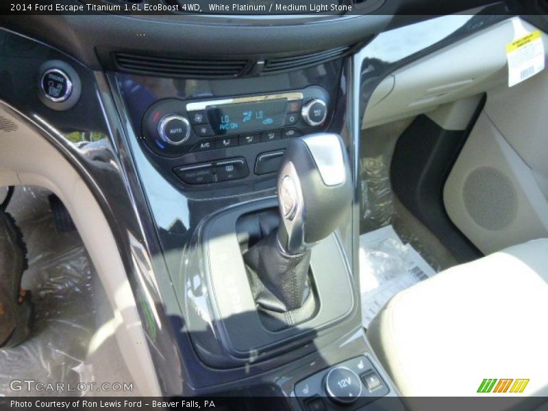 White Platinum / Medium Light Stone 2014 Ford Escape Titanium 1.6L EcoBoost 4WD