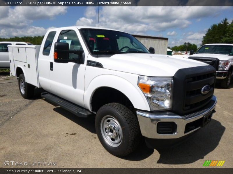 Oxford White / Steel 2015 Ford F350 Super Duty XL Super Cab 4x4 Utility