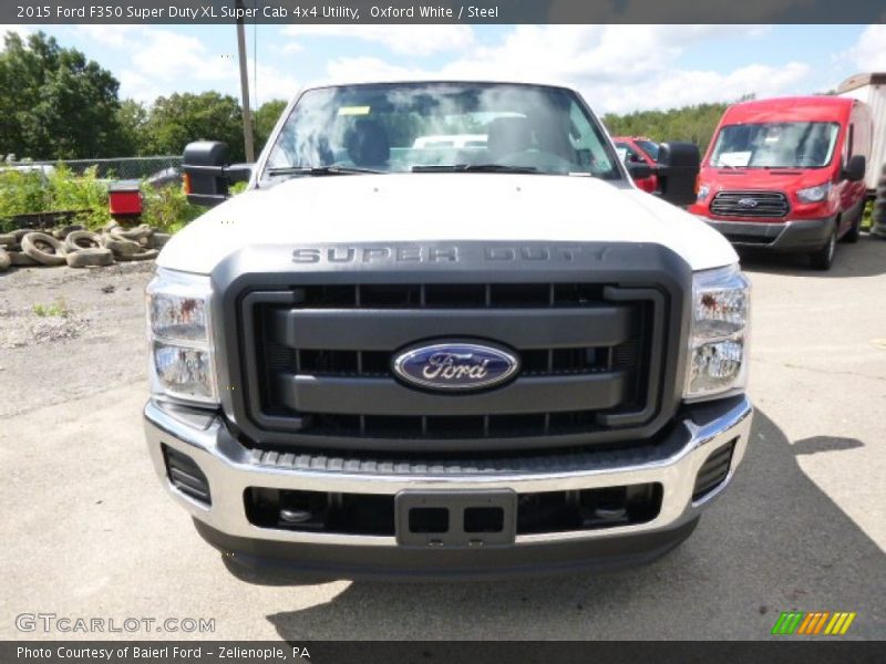 Oxford White / Steel 2015 Ford F350 Super Duty XL Super Cab 4x4 Utility