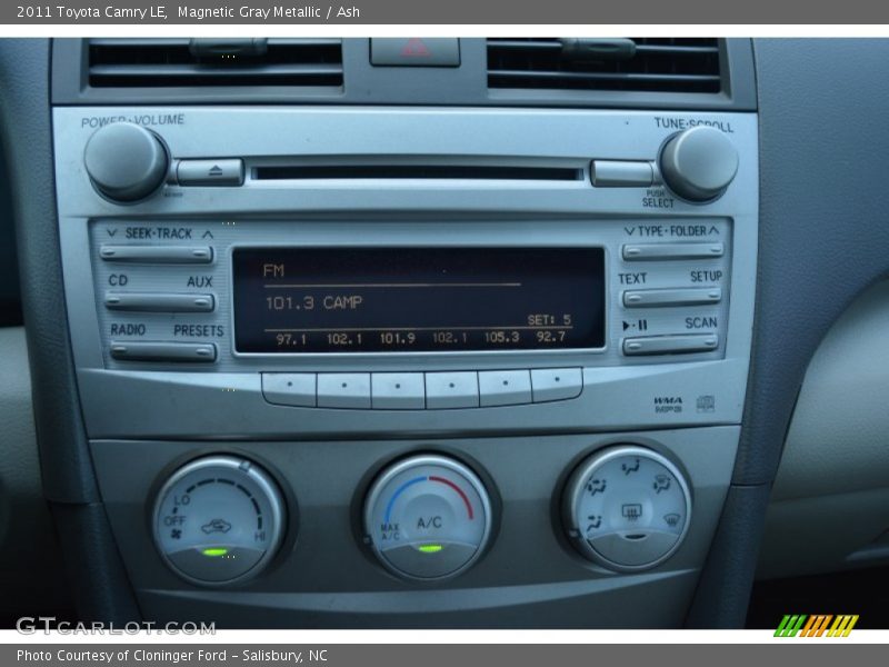 Magnetic Gray Metallic / Ash 2011 Toyota Camry LE