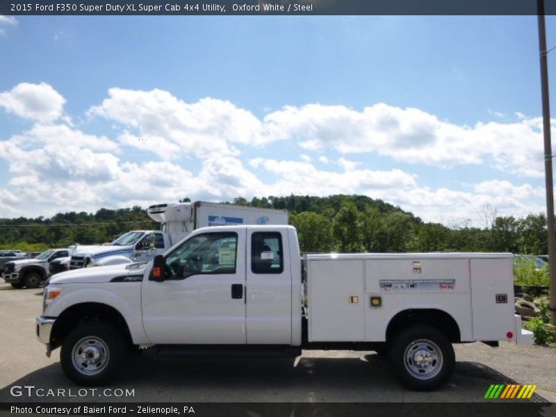 Oxford White / Steel 2015 Ford F350 Super Duty XL Super Cab 4x4 Utility