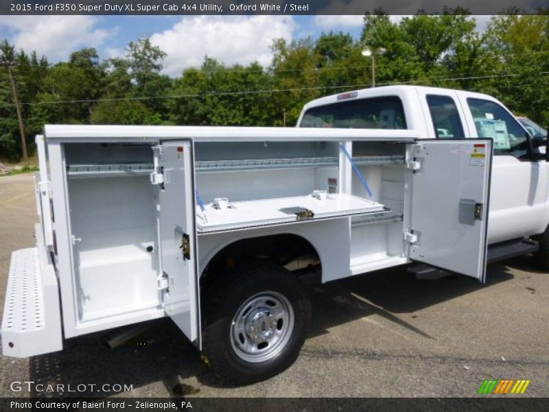 Oxford White / Steel 2015 Ford F350 Super Duty XL Super Cab 4x4 Utility