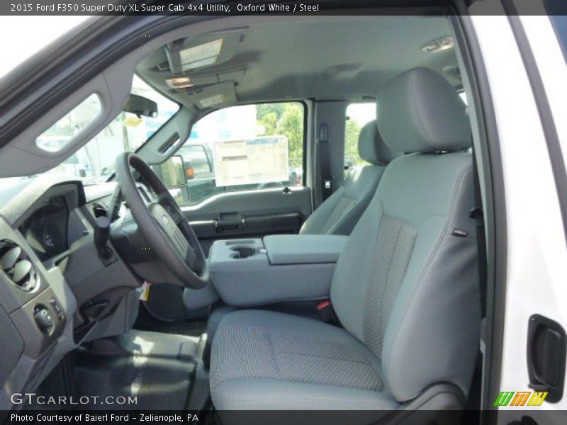 Oxford White / Steel 2015 Ford F350 Super Duty XL Super Cab 4x4 Utility