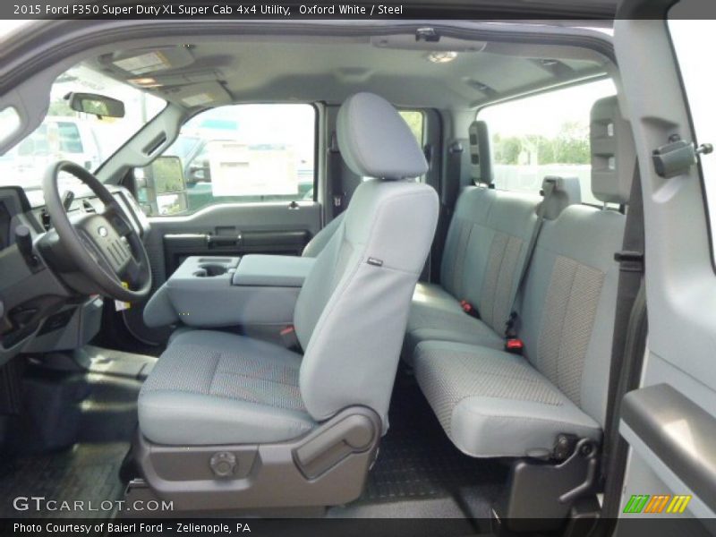 Oxford White / Steel 2015 Ford F350 Super Duty XL Super Cab 4x4 Utility