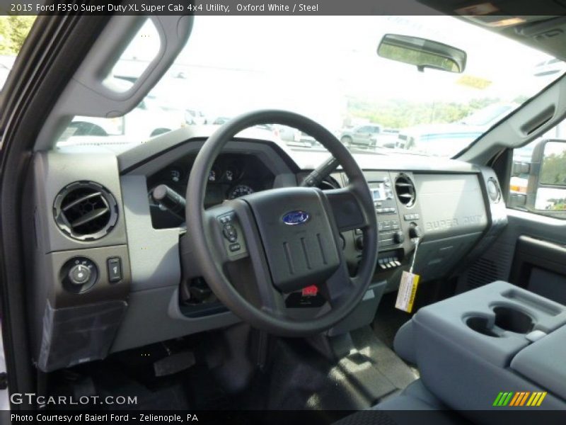 Oxford White / Steel 2015 Ford F350 Super Duty XL Super Cab 4x4 Utility