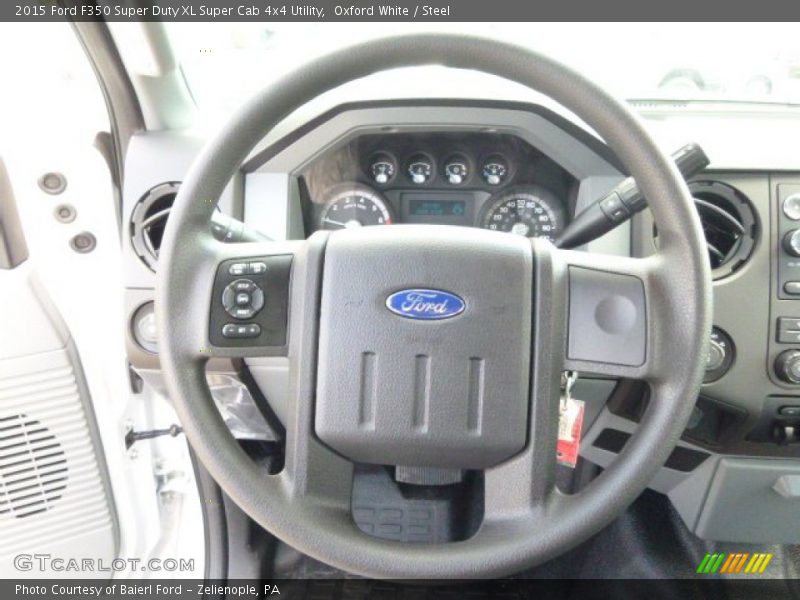 Oxford White / Steel 2015 Ford F350 Super Duty XL Super Cab 4x4 Utility