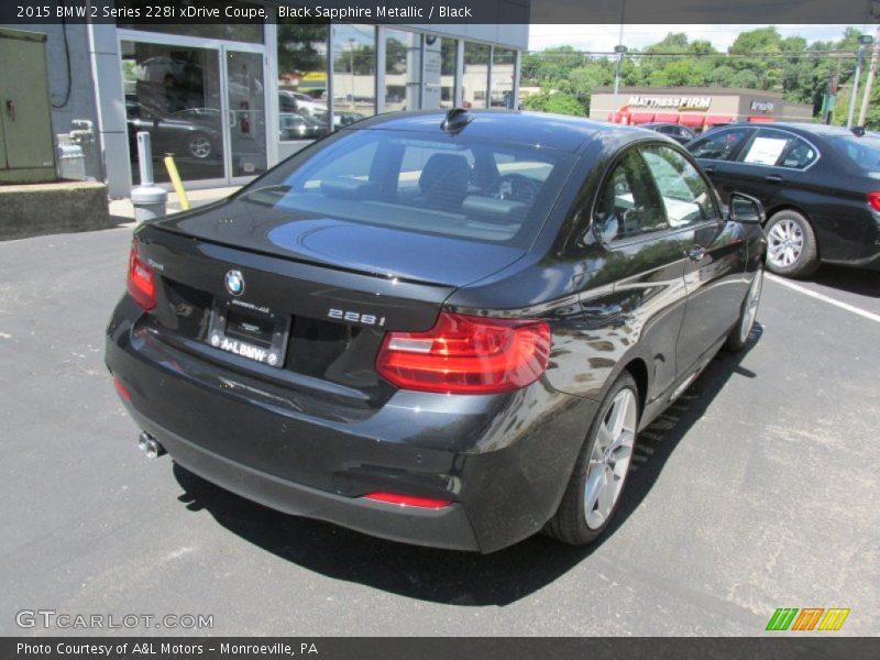 Black Sapphire Metallic / Black 2015 BMW 2 Series 228i xDrive Coupe