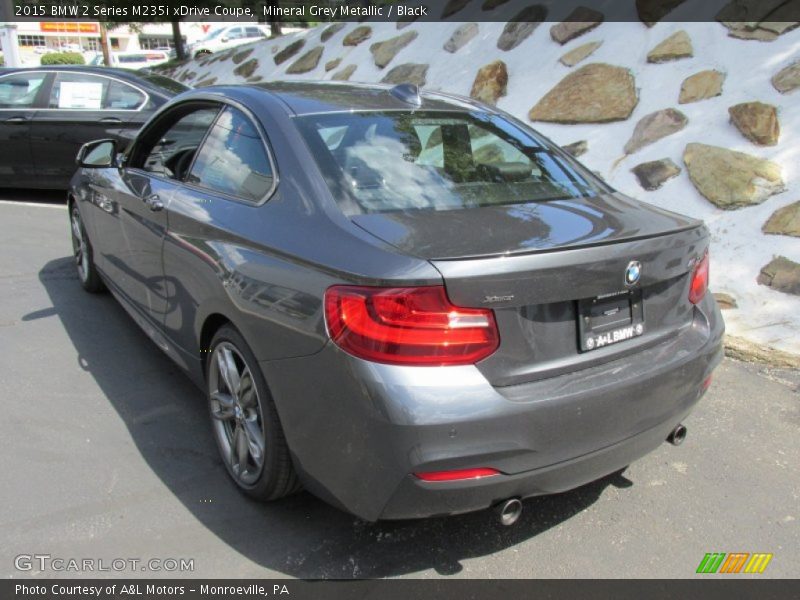 Mineral Grey Metallic / Black 2015 BMW 2 Series M235i xDrive Coupe
