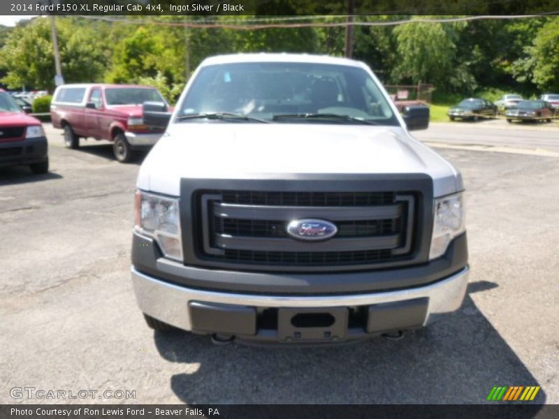 Ingot Silver / Black 2014 Ford F150 XL Regular Cab 4x4