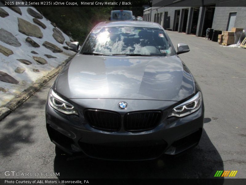 Mineral Grey Metallic / Black 2015 BMW 2 Series M235i xDrive Coupe