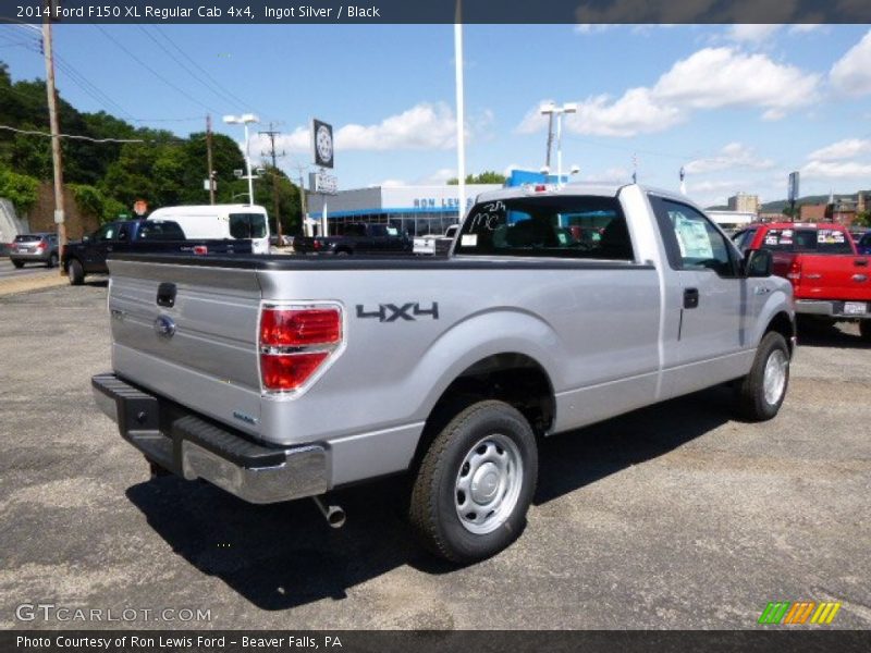 Ingot Silver / Black 2014 Ford F150 XL Regular Cab 4x4