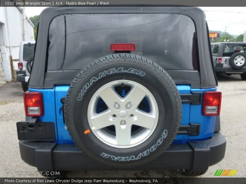 Hydro Blue Pearl / Black 2015 Jeep Wrangler Sport S 4x4
