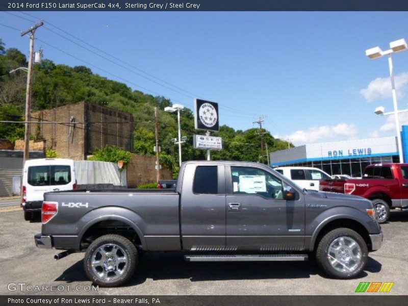 Sterling Grey / Steel Grey 2014 Ford F150 Lariat SuperCab 4x4