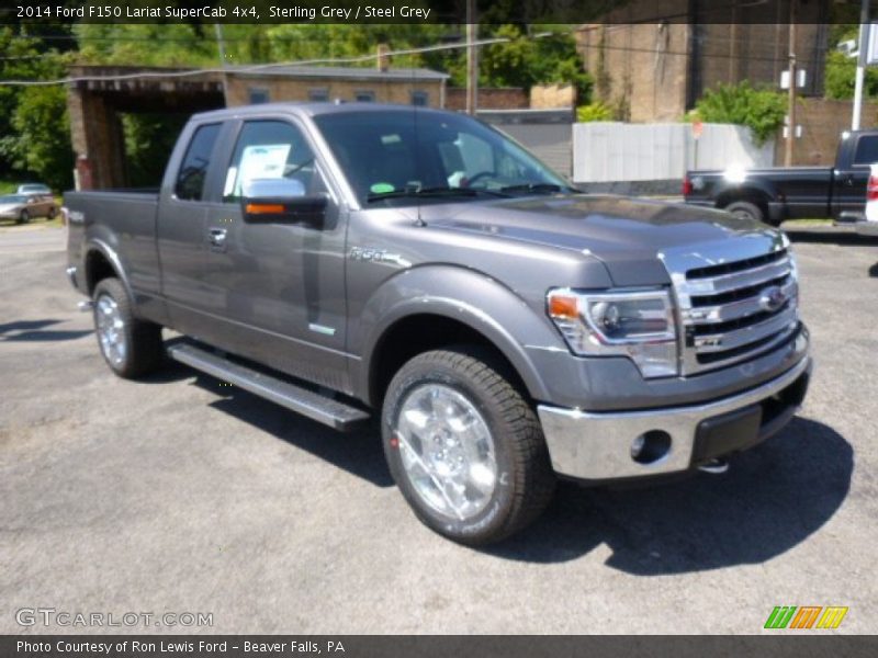 Sterling Grey / Steel Grey 2014 Ford F150 Lariat SuperCab 4x4