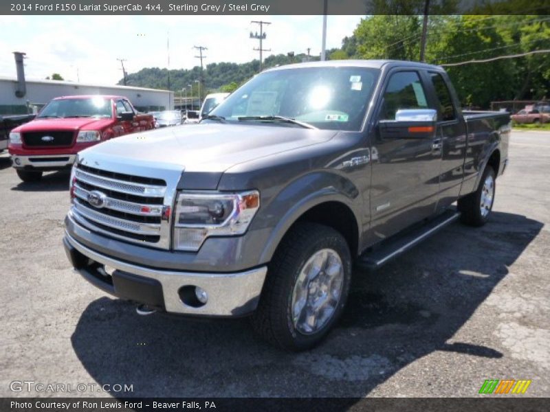 Sterling Grey / Steel Grey 2014 Ford F150 Lariat SuperCab 4x4