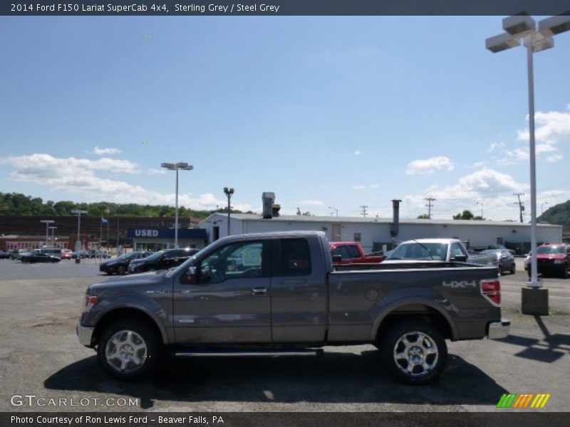 Sterling Grey / Steel Grey 2014 Ford F150 Lariat SuperCab 4x4