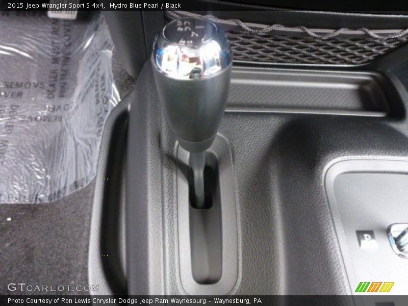 Hydro Blue Pearl / Black 2015 Jeep Wrangler Sport S 4x4