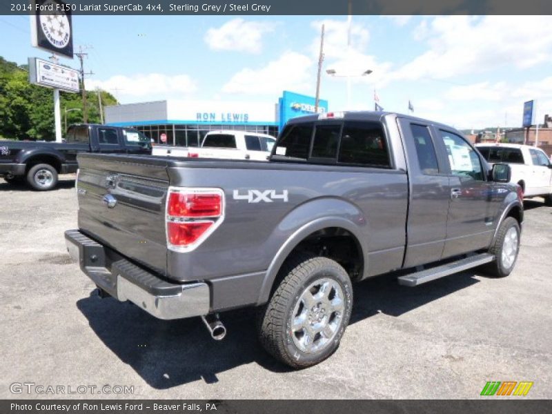 Sterling Grey / Steel Grey 2014 Ford F150 Lariat SuperCab 4x4