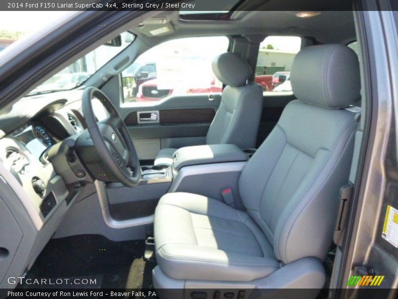 Sterling Grey / Steel Grey 2014 Ford F150 Lariat SuperCab 4x4