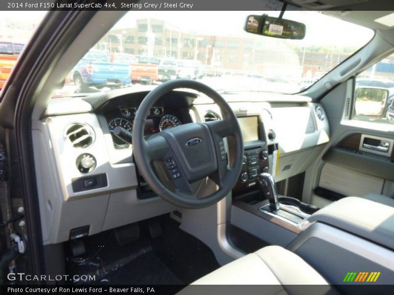 Sterling Grey / Steel Grey 2014 Ford F150 Lariat SuperCab 4x4